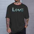 Love Love Diving Scuba Diving Freitdiving Apnoea Sea T-Shirt Geschenke für Ihn