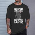 Tapir-T-Shirt mit Spruch Ich spüre das Tier in mir, es ist ein Tapir, Lustiges Outfit Geschenke für Ihn