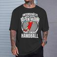 Unterschätze Nie Einen Alten Mann Handball T-Shirt Geschenke für Ihn