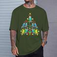 Budgie Christmas Tree Bird Christmas T-Shirt Geschenke für Ihn