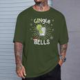 Gingle Bells Christmas Gin Word Game T-Shirt Geschenke für Ihn