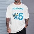 Children's Ninja 5Th Birthday Achtung Ich Bin Fünf T-Shirt Geschenke für Ihn