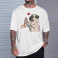 Pug Love Dog Holder Idea T-Shirt Geschenke für Ihn