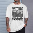 Shutterbug With Swagger Fotograf Lustige Fotografie T-Shirt Geschenke für Ihn
