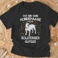 Bull Terrier Glitter Dog Owners Dog Holder Dog T-Shirt Geschenke für alte Männer