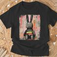 Cyberpunk Rabbit Japanese Futuristic Rabbit Samurei T-Shirt Geschenke für alte Männer