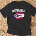 Defiance Oh Ohio Flagge Vintage Usa Sport Herren Damen T-Shirt Geschenke für alte Männer
