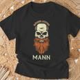 Evil Old Man Skull Viking Skull Dad Grandpa T-Shirt Geschenke für alte Männer