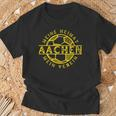 Football Kicken Club Aachen Fan Heimat Rheinland T-Shirt Geschenke für alte Männer