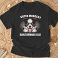 Guten Morgen Ganz Dünne Eis Border Collie Dog T-Shirt Geschenke für alte Männer