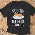 Hamster Positiv Auf Müde Tested T-Shirt Geschenke für alte Männer
