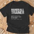 Handball Trainer Handball Trainer T-Shirt Geschenke für alte Männer
