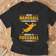 Handball Vs Fußball Genuine Handball T-Shirt Geschenke für alte Männer