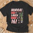 Hurra Der Lauch Wird 16 16Th Birthday 16Th Anniversary Fun T-Shirt Geschenke für alte Männer