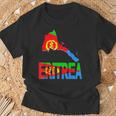 Ich Liebe Eritrea Flag In Eritrean Map Love Eritrea Flag Map T-Shirt Geschenke für alte Männer