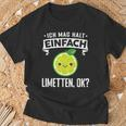 Limette Ich Mag Halt Einfach Limetten T-Shirt Geschenke für alte Männer