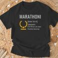 Marathoni Marathon Runner Finisher T-Shirt Geschenke für alte Männer
