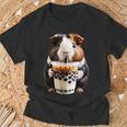 Meerschweinchen Boba Bubble Milk Tea Kawaii Cute Animal Lover T-Shirt Geschenke für alte Männer