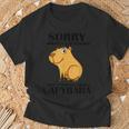 Niedliche Capibara Sprüche Capybara With Water Pig Blue T-Shirt Geschenke für alte Männer