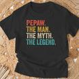 Pepaw Der Mann Der Mythos Die Legende Grandpaintage T-Shirt Geschenke für alte Männer