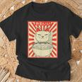 Retro Kawaii Cat Kitten Ramen Japanese Kitchen Culture T-Shirt Geschenke für alte Männer