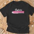 Rosaintage Sylvie Name Retro Für Mädchen T-Shirt Geschenke für alte Männer