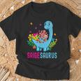 Saigesaurus Personalisierter Name Saige Dino Dinosaurier Geburtstag T-Shirt Geschenke für alte Männer