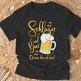 Schlager Und Bier Darum Bin Ich Hier Festival S T-Shirt Geschenke für alte Männer