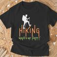Vintage Hiking Mountain Adventure Aufkleber Für Abenteuer Liebe T-Shirt Geschenke für alte Männer