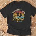 Vintage Retro Befördert Zum Papa 2024 T-Shirt Geschenke für alte Männer