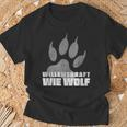 Willenskraft Wie Wolf In Wildnis In 7 Vs Kanada T-Shirt Geschenke für alte Männer