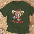 Betrunkener Weihnachtsmann Mit Rudolf Dem Rentier Xmas T-Shirt Geschenke für alte Männer