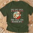 Ho Ho Hol Mir Mal Ein Bier Santa Christmas Black T-Shirt Geschenke für alte Männer
