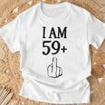 I Am 59 Plus 1 Lustiger 60 Geburtstag 1960 1961 T-Shirt Geschenke für alte Männer