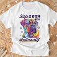 Bullmastiff Hunderasse Das Leben Ist Besser Mit Einem Bullmastiff T-Shirt Geschenke für alte Männer