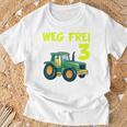 Children's 3Rd Birthday Wake Frei Ich Bin Schon 3 Jahre Traktor Trecker T-Shirt Geschenke für alte Männer