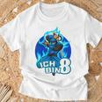 Children's Ich Bin 8 8 Jahre Junge Ninja T-Shirt Geschenke für alte Männer