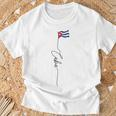 Cuba Flag Bandera De Cuba Cuban Patriotic Flag T-Shirt Geschenke für alte Männer