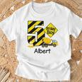 Kinder Bau Albert Boys 5 Geburtstag Party Zum 5 Geburtstag 5 Jahre T-Shirt Geschenke für alte Männer