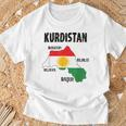 Kurden Kurdistan Newroz Kurdi Flag Her Biji Kurdistan T-Shirt Geschenke für alte Männer