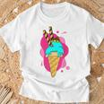 Summer Dessert Ice Cream Cone Waffle Ice Cream S T-Shirt Geschenke für alte Männer