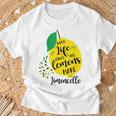 Wenn Das Leben Dir Zitronen Gibt Macht Limoncello Positive S T-Shirt Geschenke für alte Männer