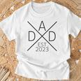 Werdender Papa Est 2023 Dad 2023 Stolzer Papa 2023 T-Shirt Geschenke für alte Männer