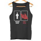 Aikido-Meister Kampfkünstler Papa Deinater Meinater Tank Top