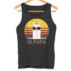 Alpapa Alpakaatertag Bester Papaater Fan Lamaatertag Tank Top