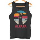 Alpapaatertag Bester Papa Alpaka Werdender Papa Geschenk Tank Top