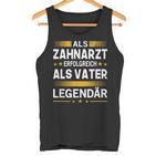 Als Zahnarzt Erfolgreich Alsater Papa Legendärt Tank Top