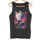 Anime Manga Cyberpunk Aesthetic Techwear Harajuku Kitsune Tank Top