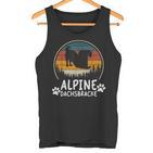 Basset Alpindackel Papa Wieneratertag Tank Top