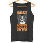 Best Border Collie Dad Ever Cooler Hunde Papaater Geschenk Tank Top